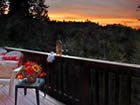 sunset view off deck.